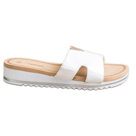 Groto Gogo Pantofole classiche comode bianco