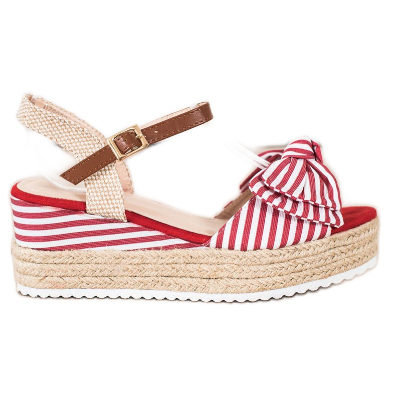 Sweet Shoes Sandali Espadrillas Con Righe rosso