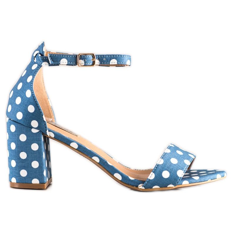 SHELOVET Sandali alla moda con pois blu