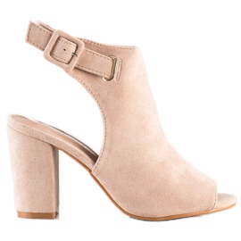 Bestelle Sandali Chiusi Con Fibbia beige