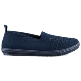 SHELOVET Slipon traforati blu navy
