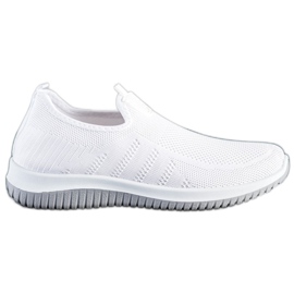SHELOVET Scarpe sportive slip-on bianca