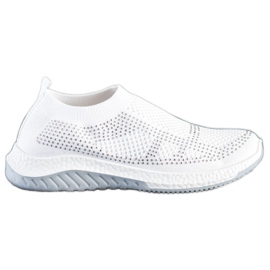 SHELOVET Scarpe da ginnastica senza lacci bianco