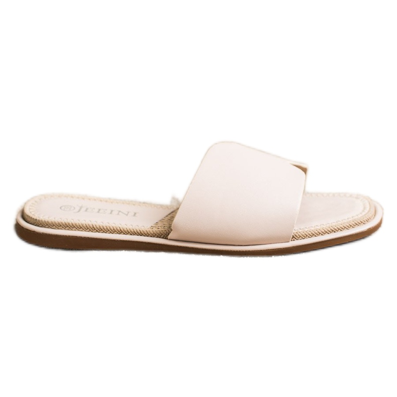 SHELOVET Eleganti pantofole in ecopelle beige