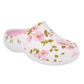 Scarpe da donna Befado - fiore 1 bianco / rosa 154D101