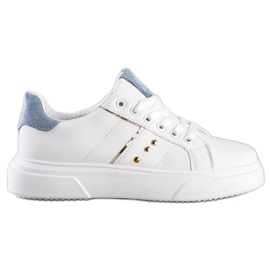 SHELOVET Sneakers in ecopelle bianco