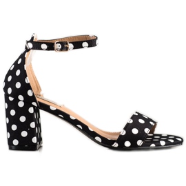 SHELOVET Sandali alla moda con pois nero