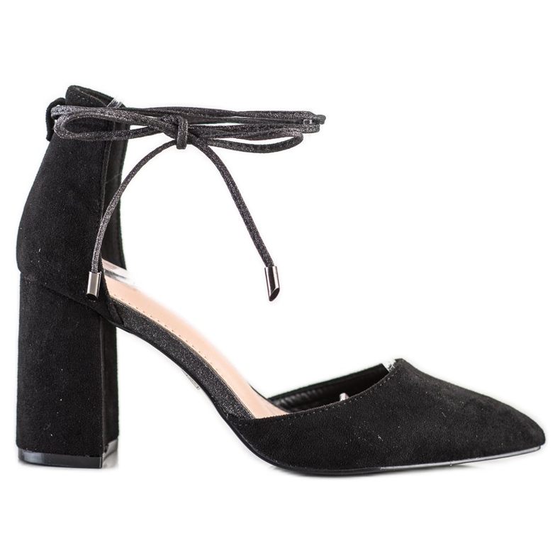 Bestelle Décolleté alla moda con rilegatura nero