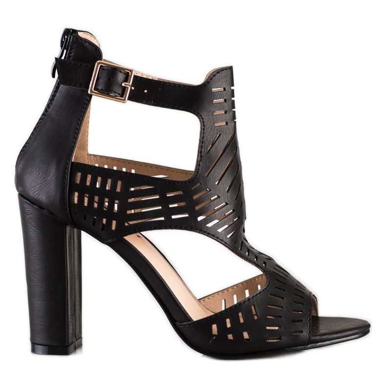 Renda Sandali alla moda traforati nero