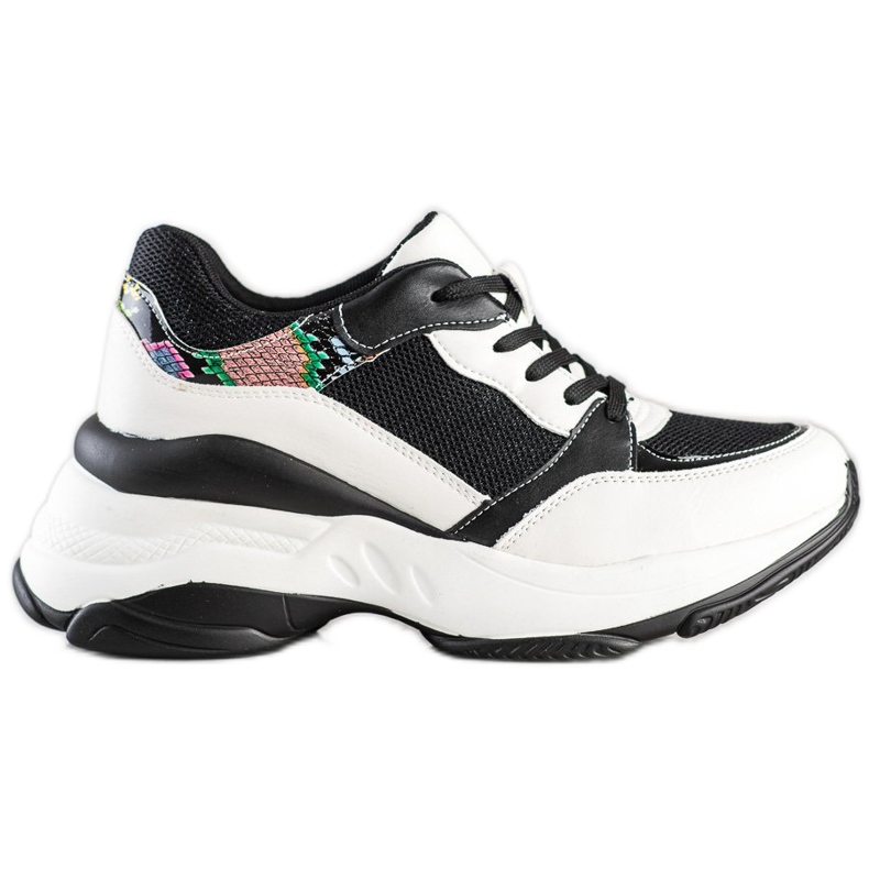 SHELOVET Sneakers BIANCHE E NERE alla moda bianca nero