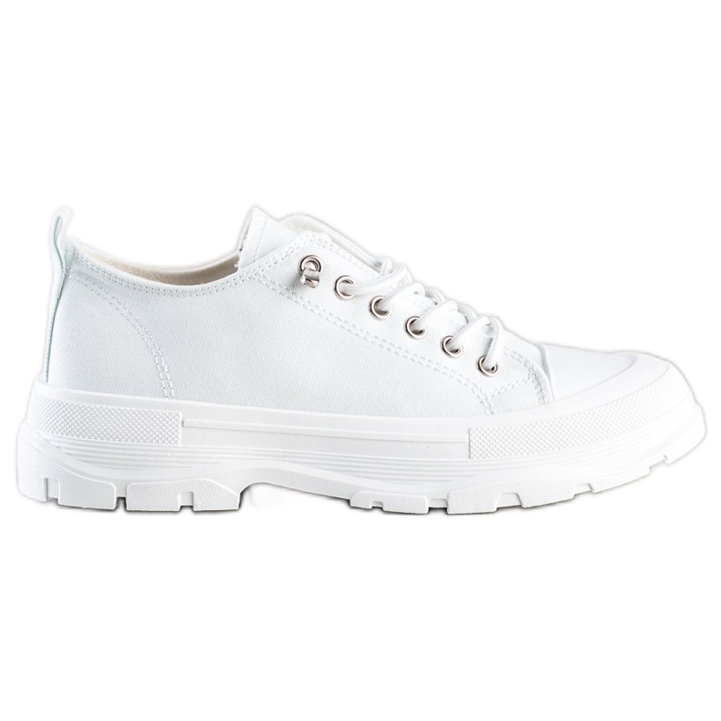 Sabatina Sneakers alla moda sulla piattaforma bianca