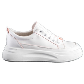 SHELOVET Sneakers alla moda sulla piattaforma bianco