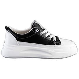 SHELOVET Sneakers alla moda sulla piattaforma nero