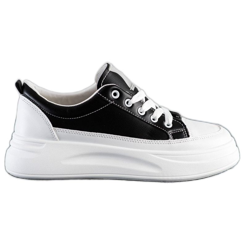 SHELOVET Sneakers alla moda sulla piattaforma nero