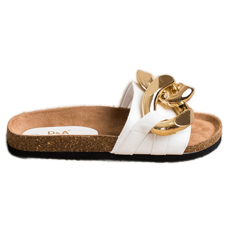 S. BARSKI Pantofole bianche alla moda bianca