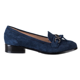 VINCEZA mocassini con tacco piatto blu navy blu