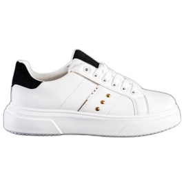SHELOVET Sneakers in ecopelle bianco
