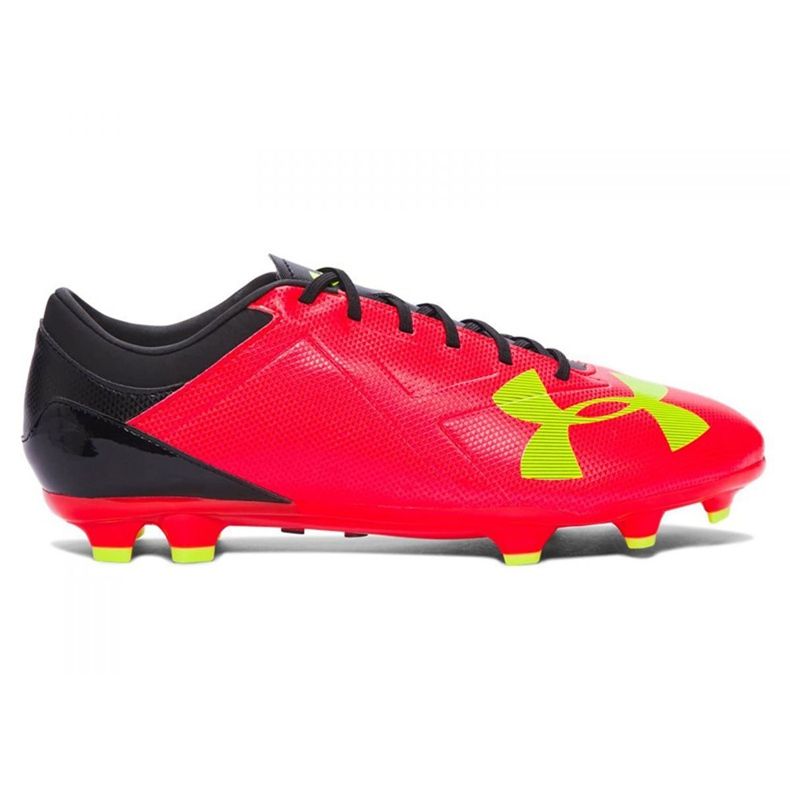 Scarpe da calcio Under Armour Spotlight Dl Fg M 1272302-669 multicolore, rosso, nero rosso