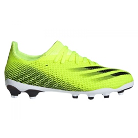 Scarpe da calcio Adidas X Ghosted.3 Mg Jr FW6975 multicolore verde