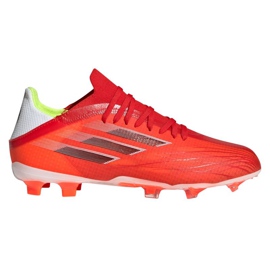 Scarpe da calcio Adidas X Speedflow.1 Fg Jr FY3284 rosso arance e rosse