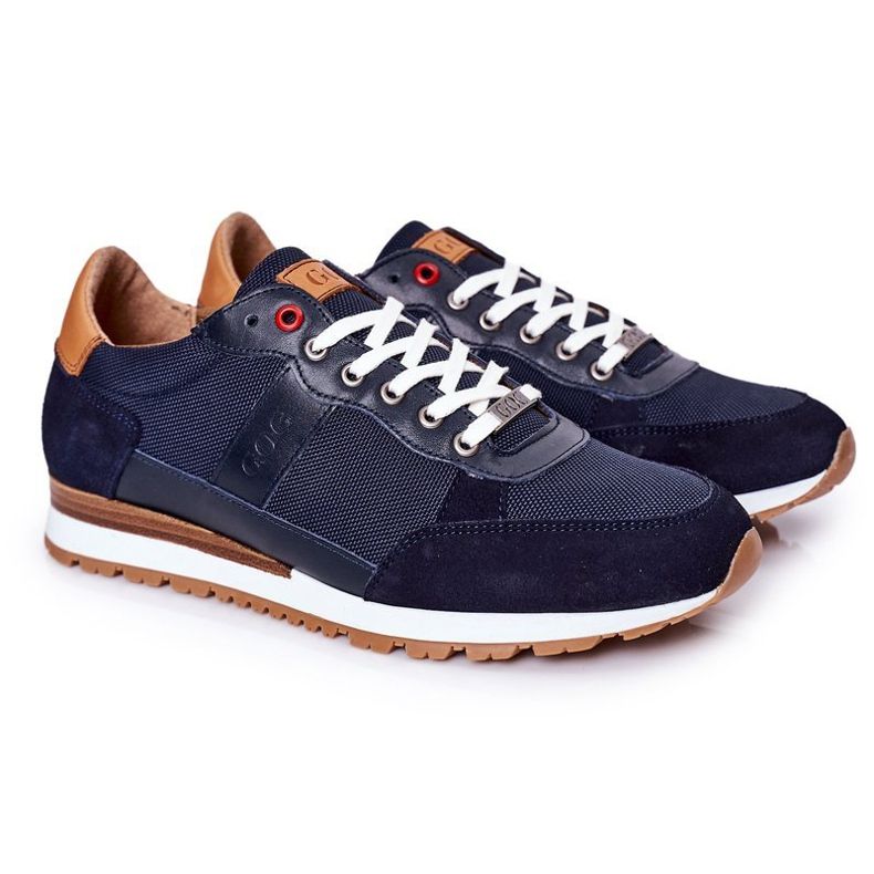 Scarpe sportive da uomo GOE HH1N4053 Sneakers blu navy