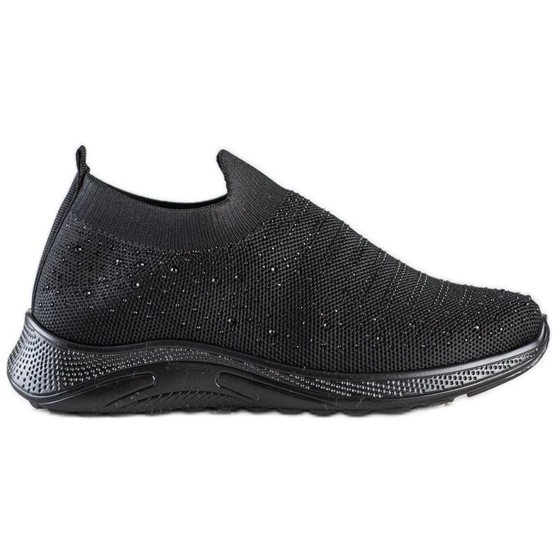 SHELOVET Sneakers Con Cristalli nero