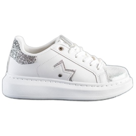 SHELOVET Sneakers alla moda sulla piattaforma bianco