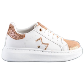 SHELOVET Sneakers alla moda sulla piattaforma bianco