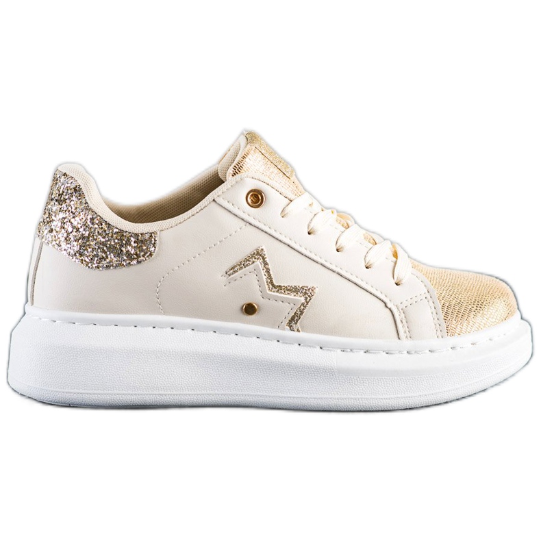 SHELOVET Sneakers alla moda sulla piattaforma beige