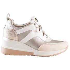 Sneakers con zeppa VINCEZA beige