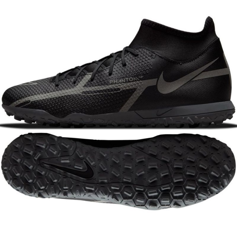 Nike Phantom GT2 Club Dynamic Fit Tf M DC0820 004 scarpe da calcio nero nero