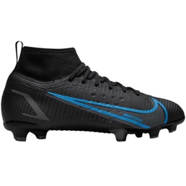 Nike Mercurial Superfly 8 Pro Fg Jr CV0804-004 scarpe da calcio nero nero