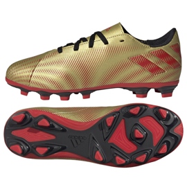 Scarpe da calcio Adidas Nemeziz Messi .4 FxG Jr FY0810 d'oro d'oro