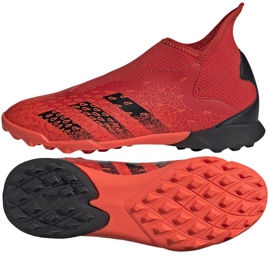 Scarpe da calcio Adidas Predator Freak.3 Ll Tf Jr FY7869 multicolore arance e rossi