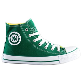 Scarpe da ginnastica alte New Age verde