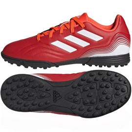Scarpe da calcio Adidas Copa Sense.3 Tf Jr FY6164 multicolore arance e rosse