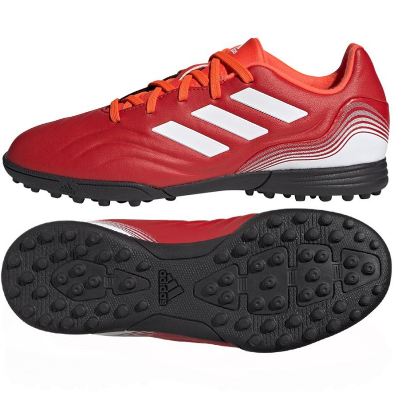Scarpe da calcio Adidas Copa Sense.3 Tf Jr FY6164 multicolore arance e rosse
