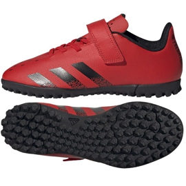 Scarpe da calcio Adidas Predator Freak.4 H&amp;L Tf Jr FY6323 multicolore arance e rosse