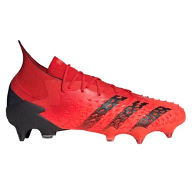 Scarpe da calcio Adidas Predator Freak.1 Sg M FY6269 rosso, nero arance e rossi
