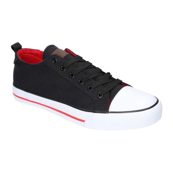 Scarpe da ginnastica nere American Club LH26 / 21 nero rosso