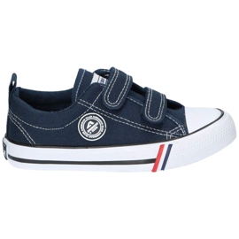 American Club Sneakers in velcro LH33 blu navy