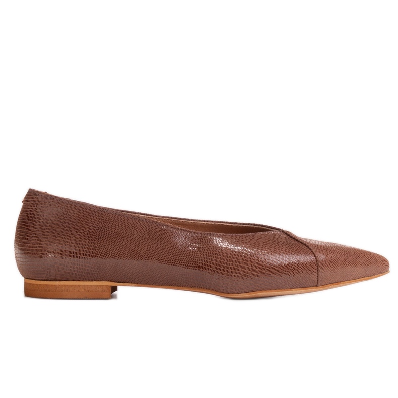 Marco Shoes Ballerine in pelle scamosciata marrone
