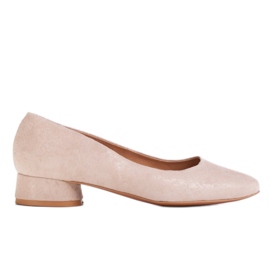 Marco Shoes Ballerine beige con decorazioni floreali