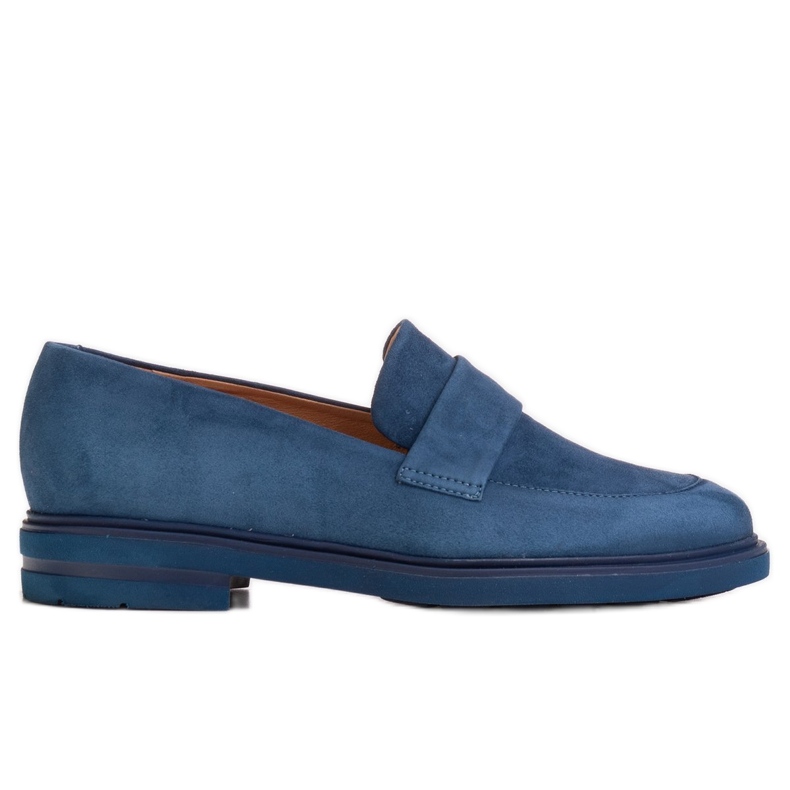 Marco Shoes Mocassini blu navy su suola leggera