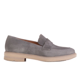 Marco Shoes Mocassini grigi su suola leggera grigio