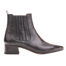 Marco Shoes Stivali caldi ed eleganti con tomaia in gomma elastica nero