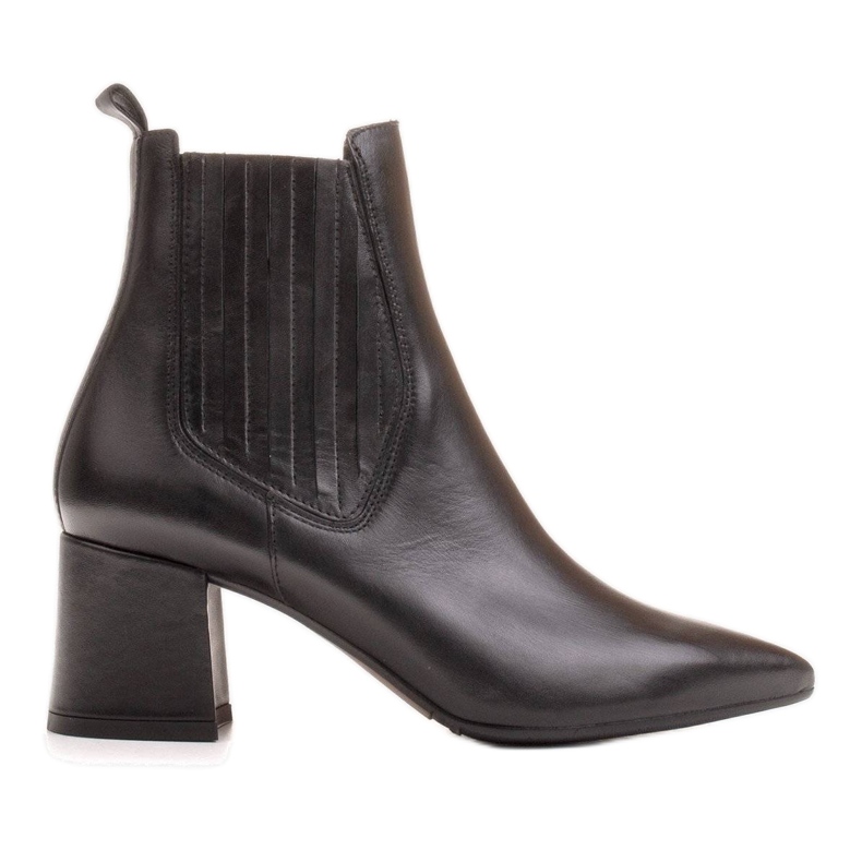Marco Shoes Stivali caldi ed eleganti con tomaia in gomma elastica nero