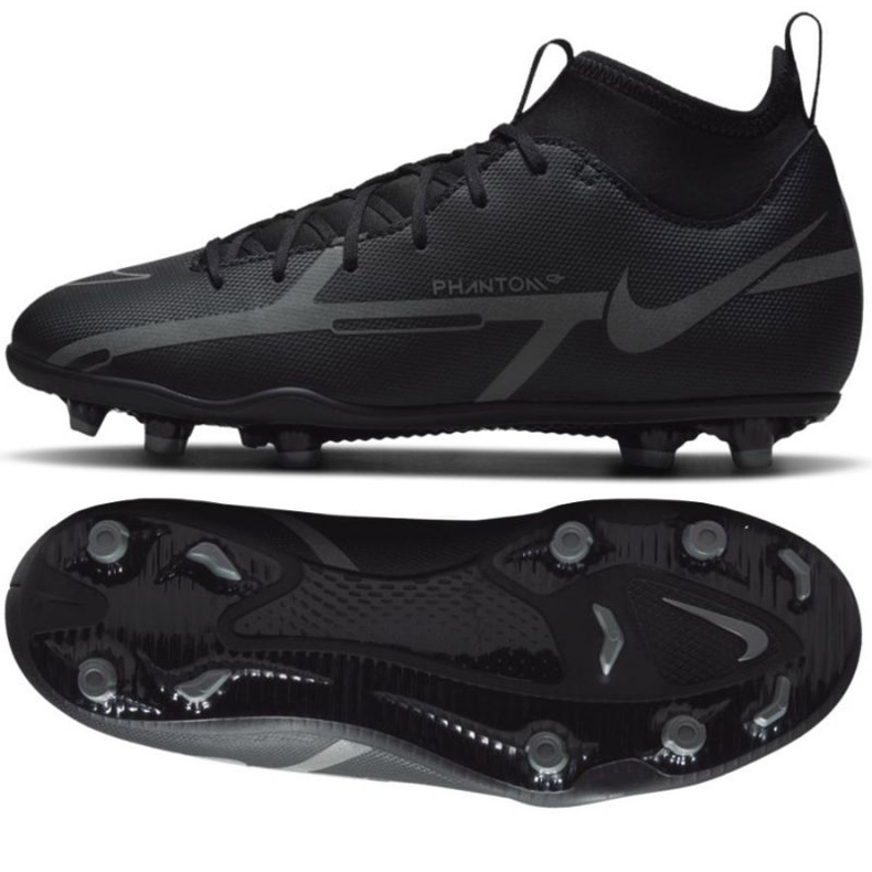 Nike Phantom GT2 Club Dynamic Fit FG / MG Jr DC0822 004 scarpe da calcio nero nero