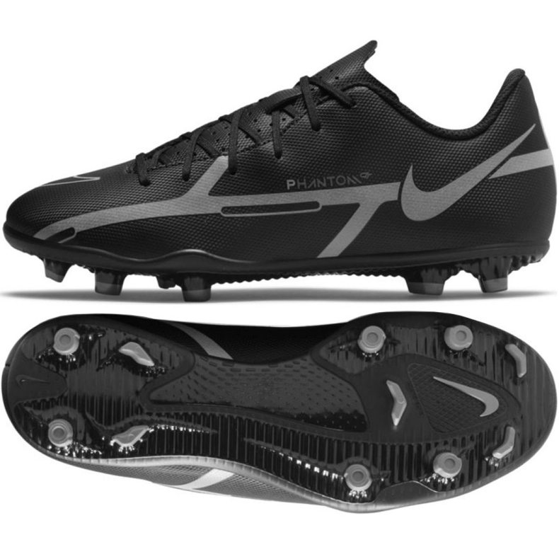 Nike Phantom GT2 Club FG / MG Jr DC0823 004 scarpe da calcio nero nero