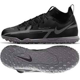 Nike Phantom GT2 Club Dynamic Fit Tf Jr DC0826 004 scarpe da calcio nero nero